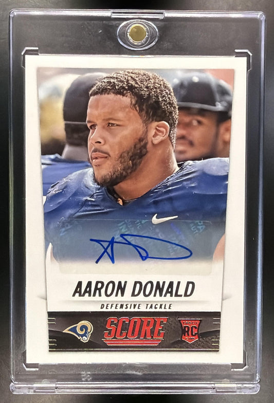 2014 Panini Score Aaron Donald #332 RC Auto