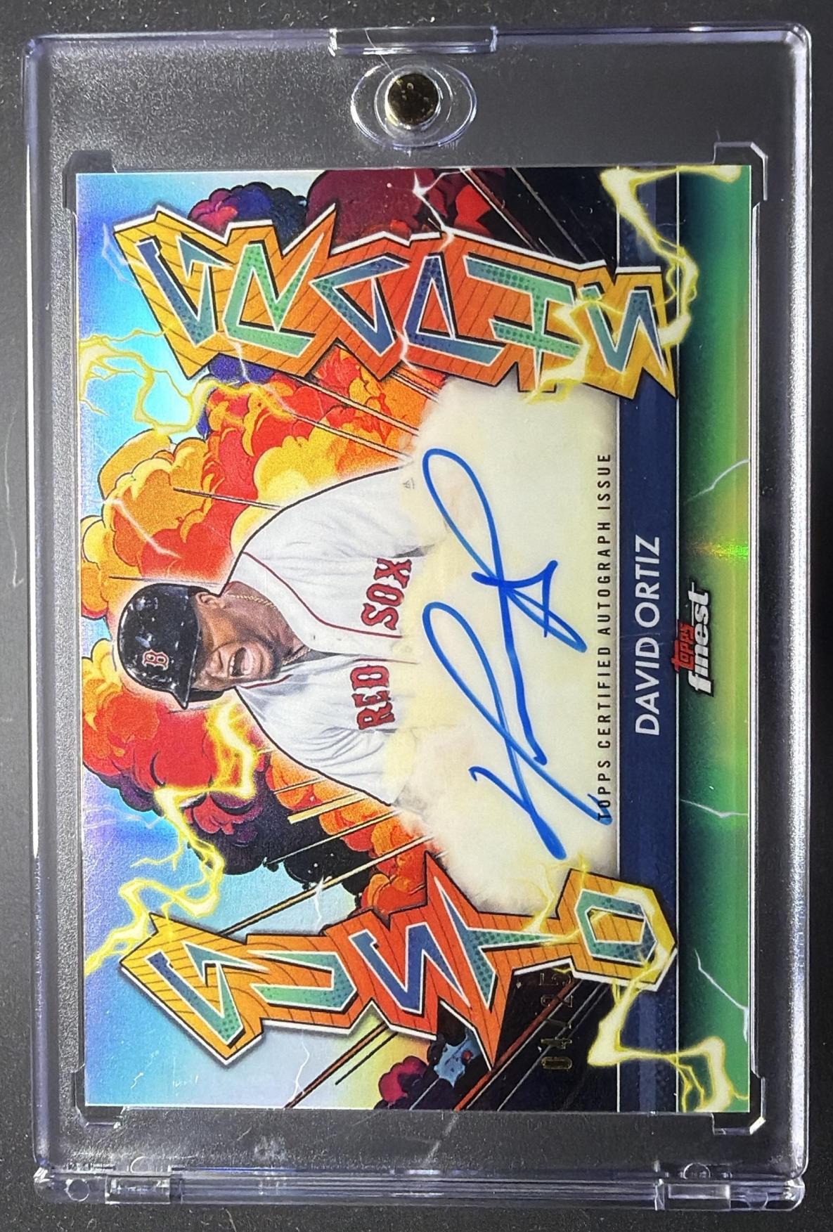 2026 Topps Finest David Ortiz #GA-DO Gustograph Auto /25
