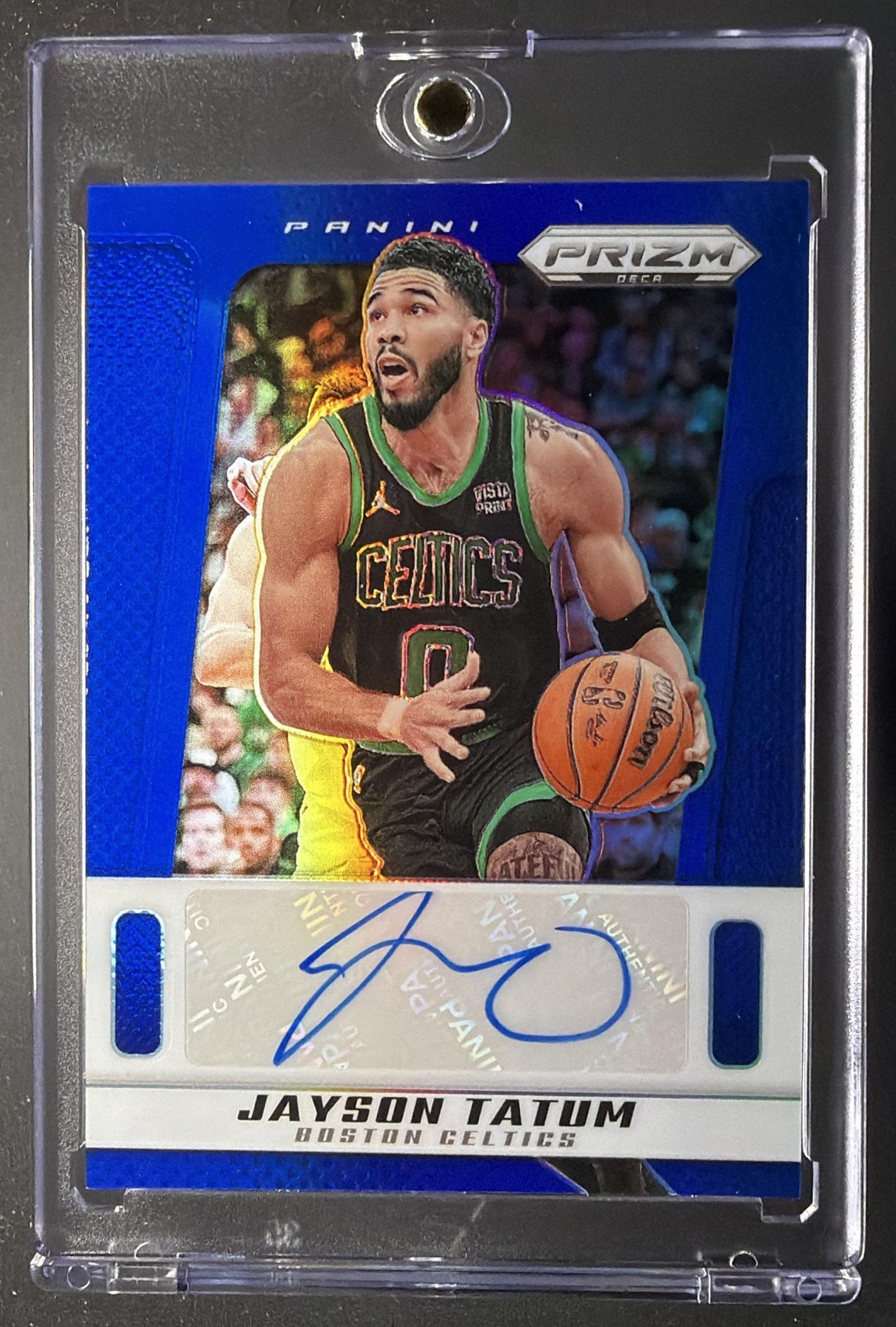 2024-25 Panini Prizm Deca Jayson Tatum #PDS-TAT Signatures Auto /49