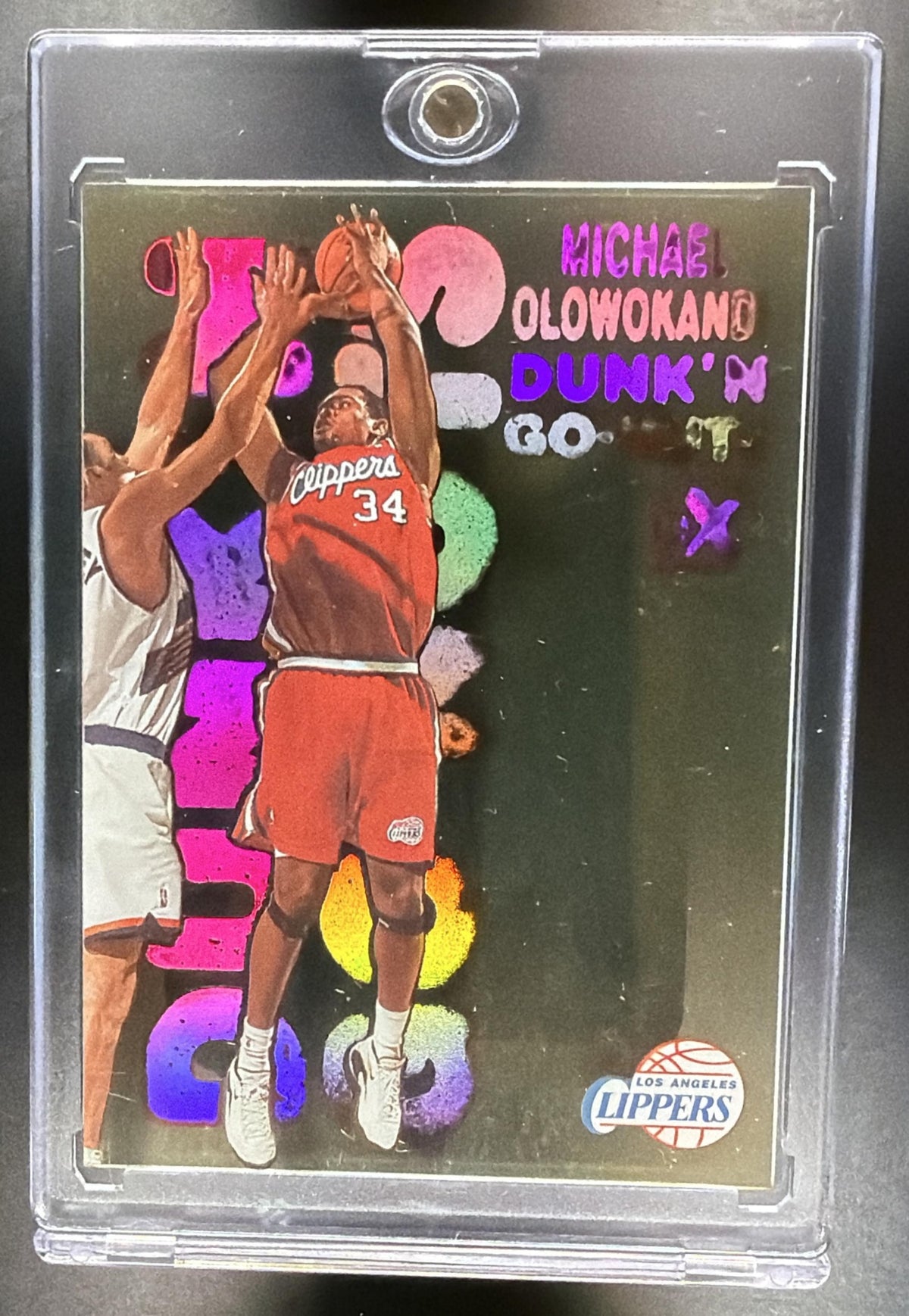 1998-99 Skybox x E-X Century Michael Olowokandi #16DG Dunk'N Go Nuts RC