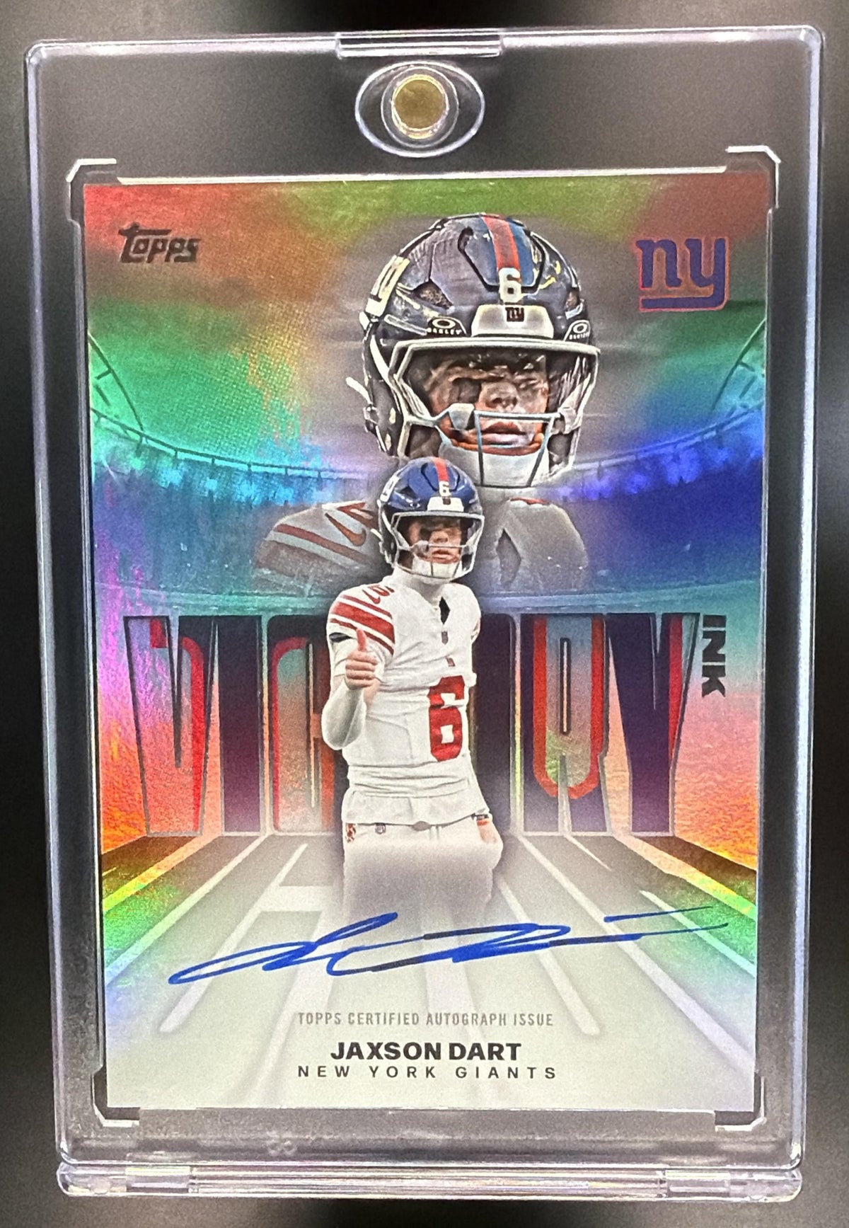 2026 Topps Jaxson Dart #VI-JD Victory Ink Auto SP