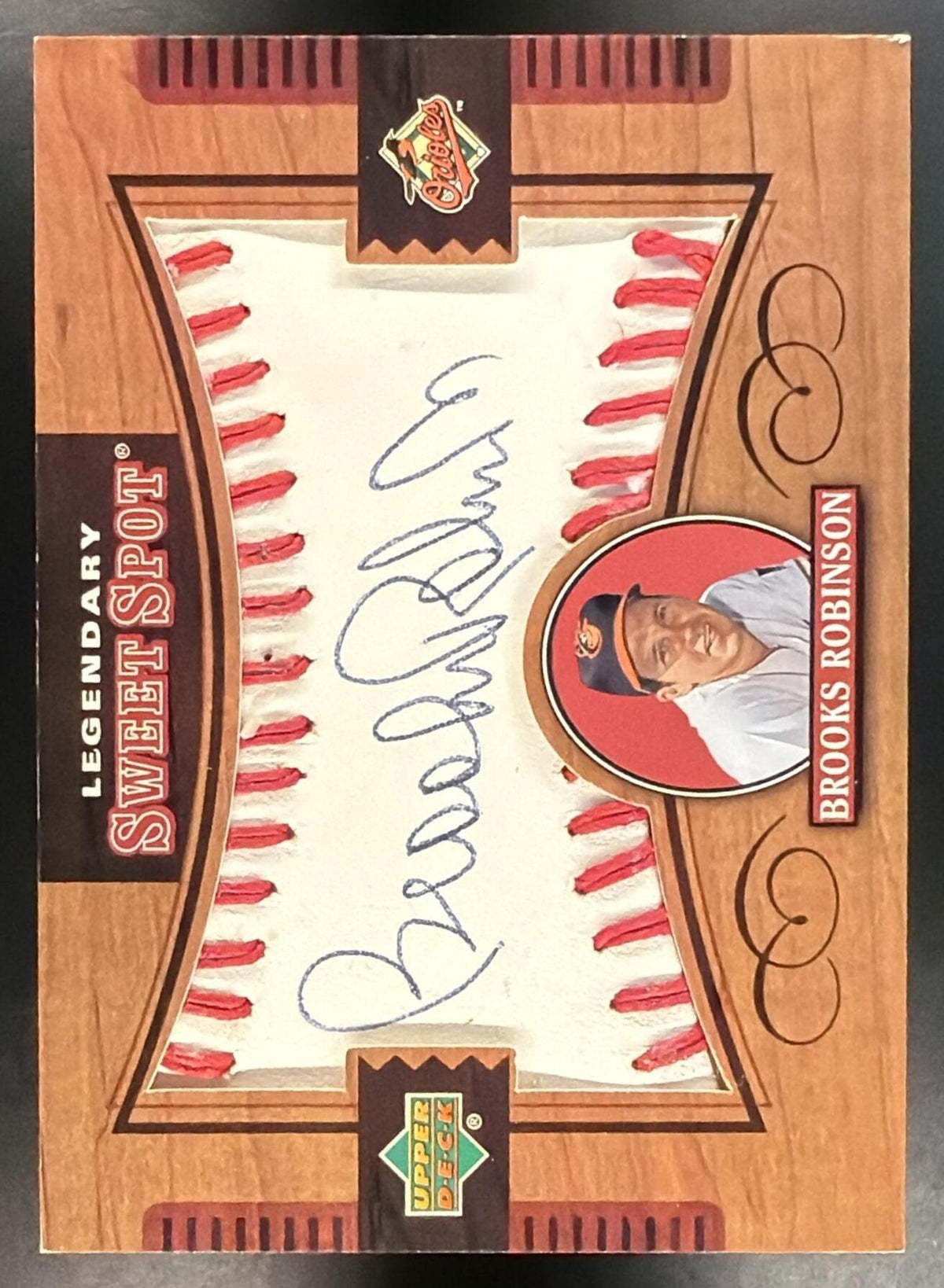 2002 Upper Deck Sweet Spot Brooks Robinson #L-BR Legendary Signatures Auto