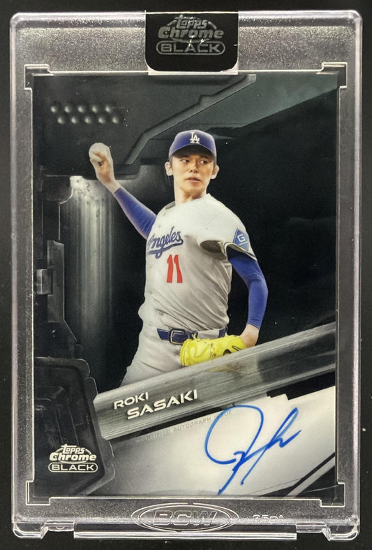 2026 Topps Chrome Black Roki Sasaki #CBA-RS Auto
