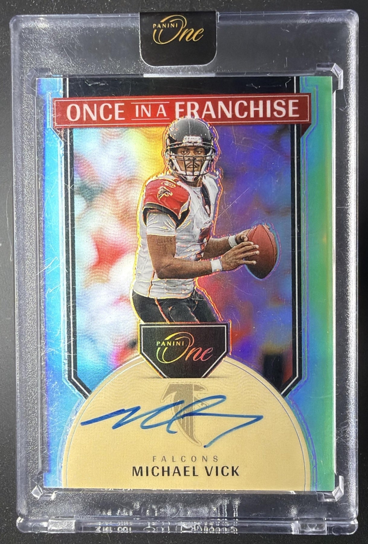2024 Panini One Michael Vick #352 Once in a Franchise Auto 48/99