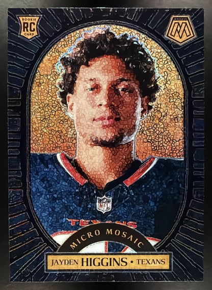 2025 Panini Mosaic Jayden Higgins #16 Micro Mosaic RC