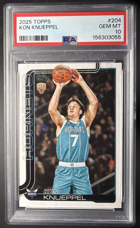2025-26 Topps Kon Knueppel #204 RC PSA 10