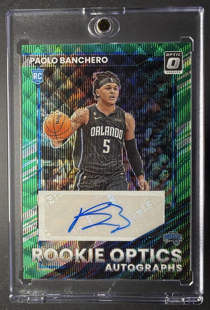 2022 Panini Donruss Optic Paolo Banchero #ROA-PBC Rookie Optic Auto RC