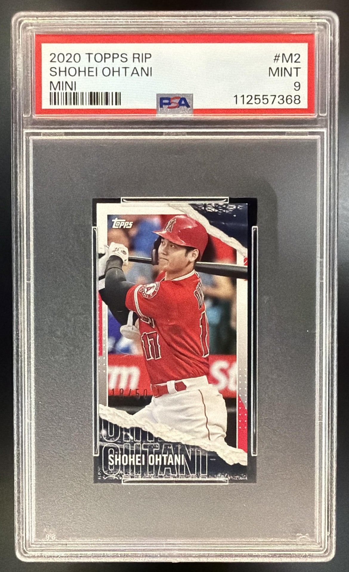 2020 Topps Rip Shohei Ohtani #M-2 Mini Card 10/50 PSA 9