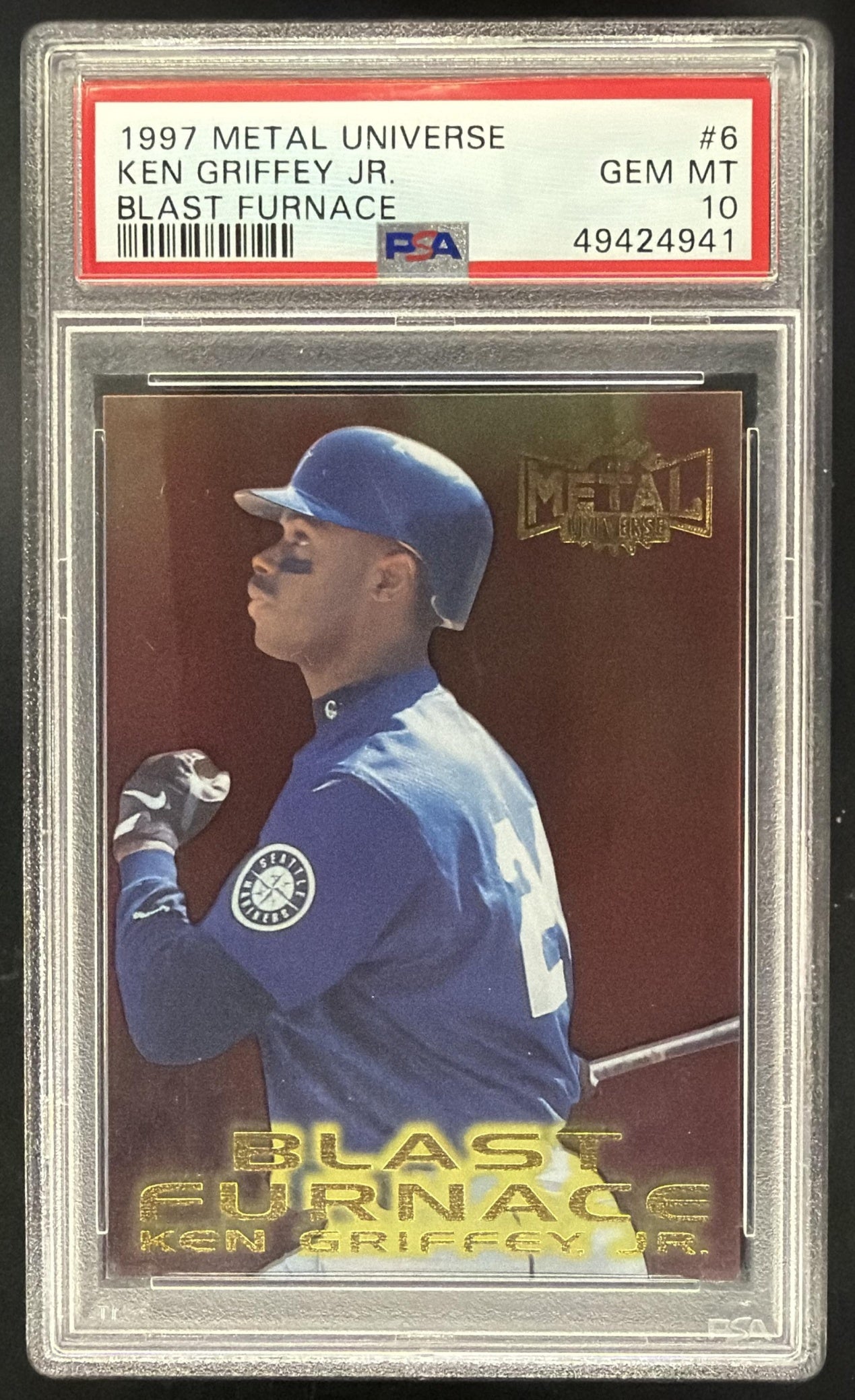 1997 Metal Universe Ken Griffey Jr. Blast Furnance