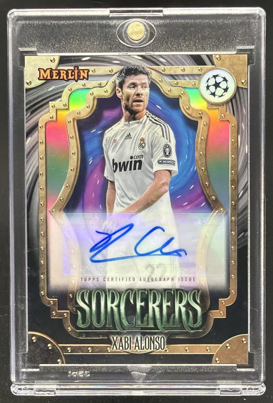 2023 Topps Chrome Merlin UEFA Xabi Alonso #SA-XA Sorcerers Auto