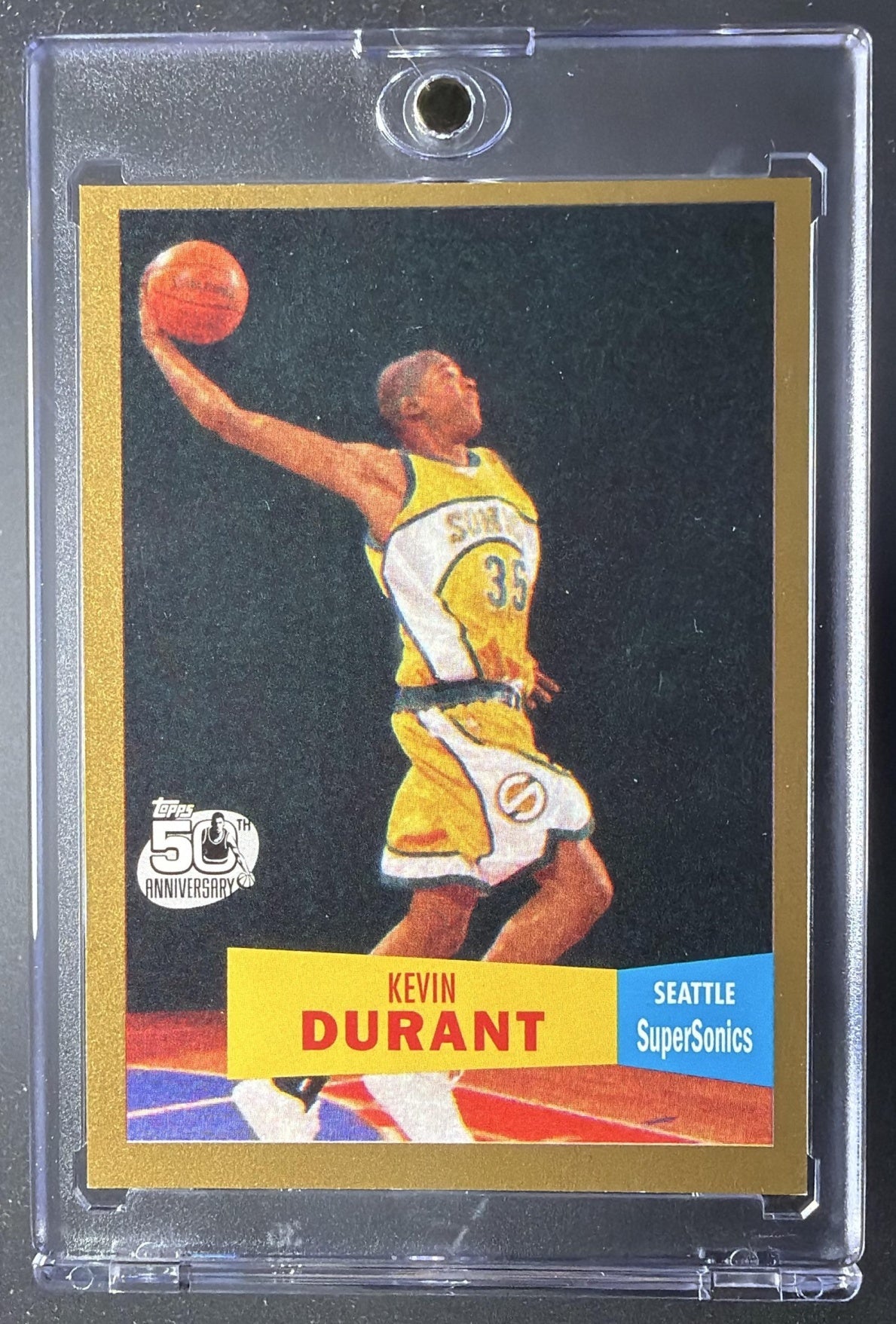 2007-08 Topps Kevin Durant #112 1957 58 Variations Gold 931/2007 RC