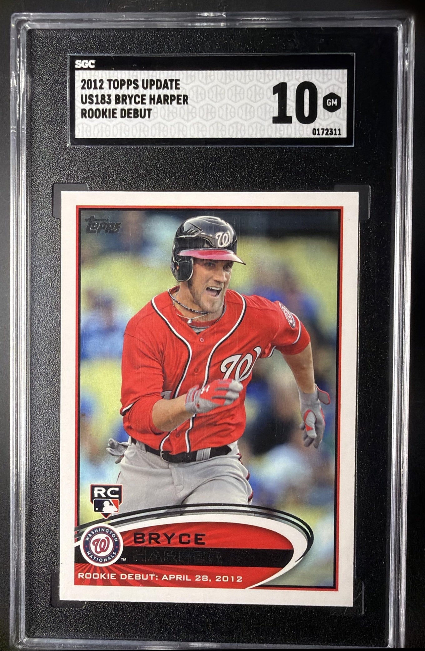 2012 Topps Update Bryce Harper #US183 RC SGC 10