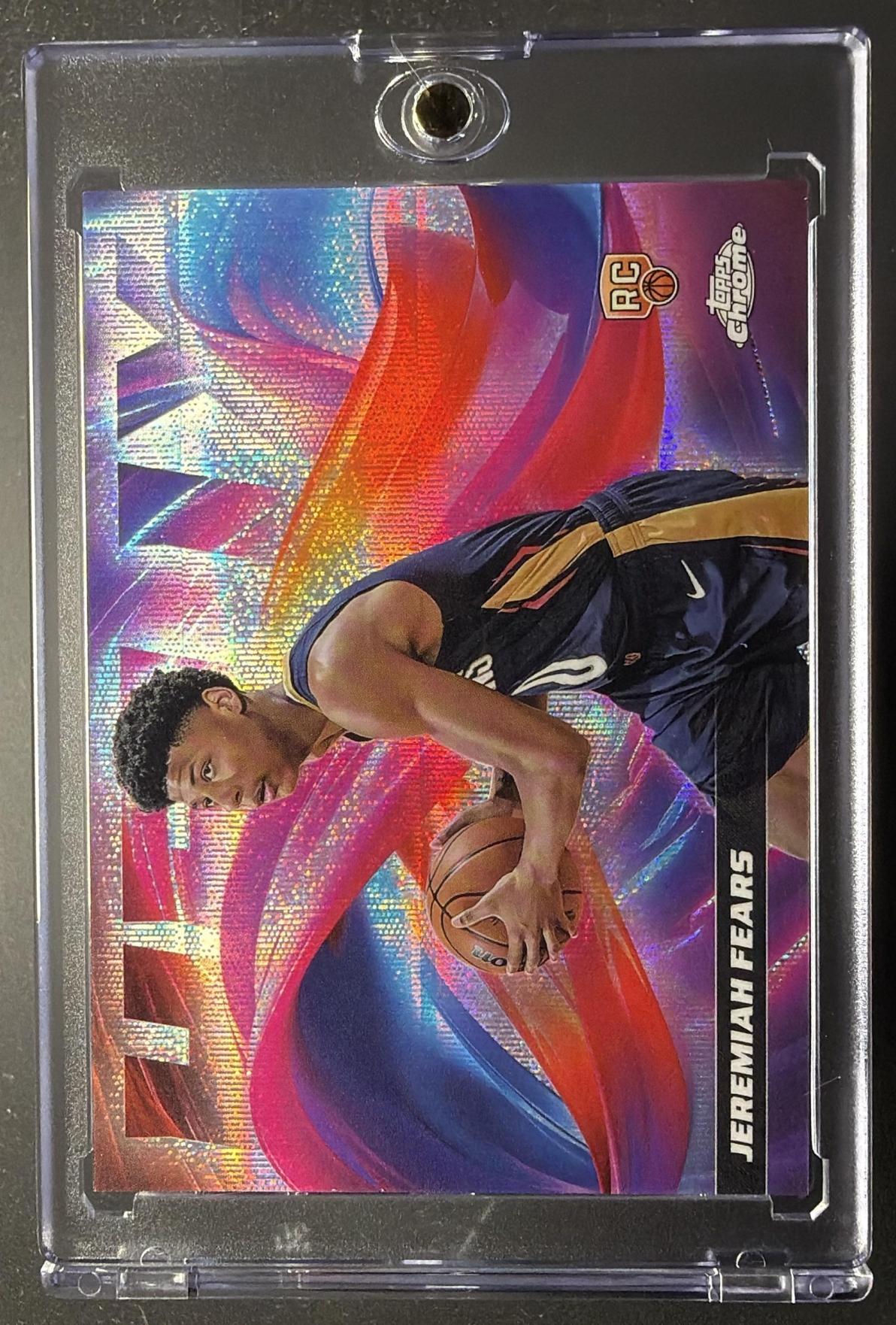2025-26 Topps Chrome Jeremiah Fears #H-18 Helix RC SSP