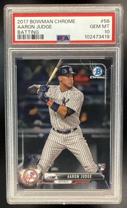 2017 Bowman Chrome Aaron Judge #56 RC PSA 10