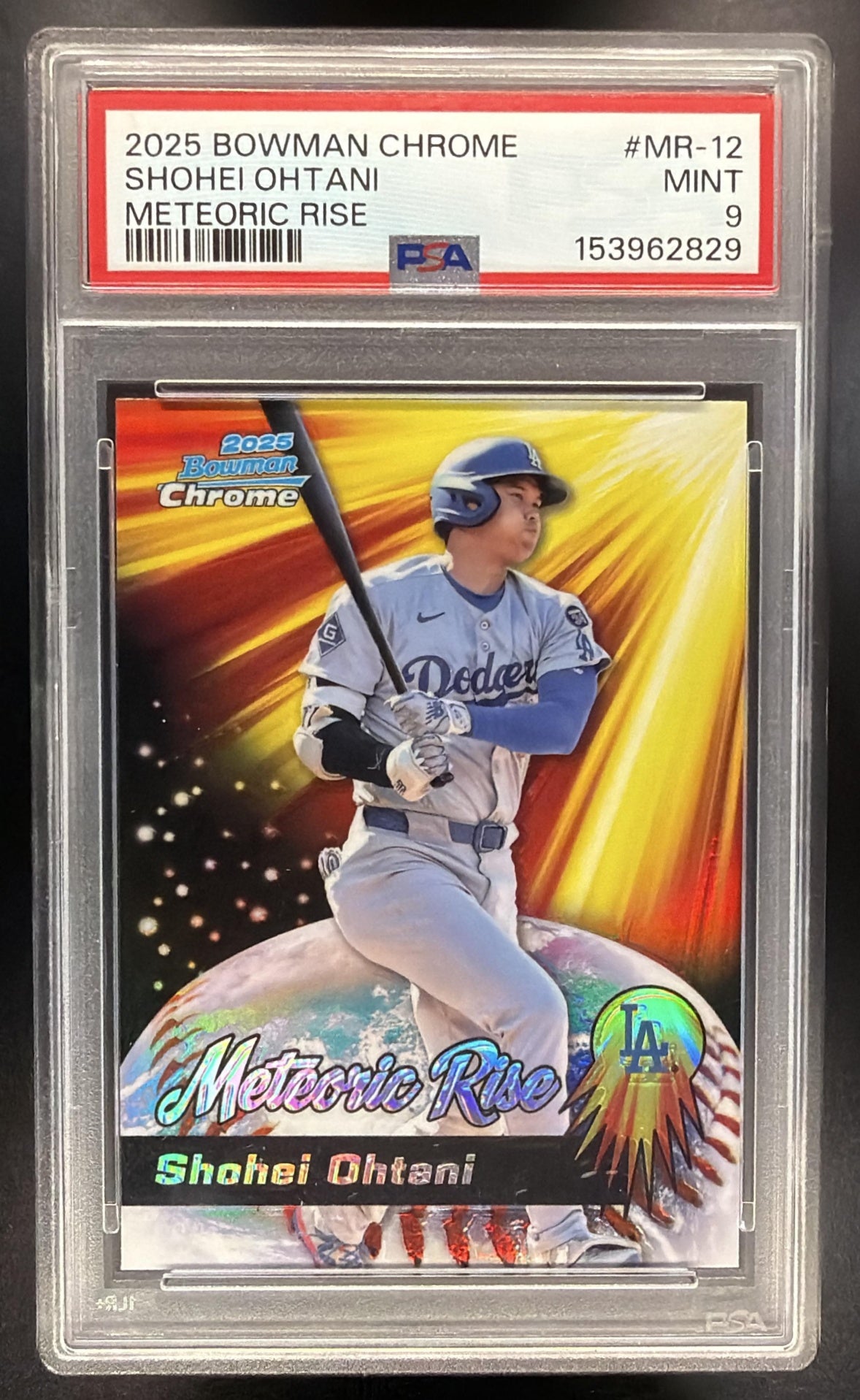 2025 Bowman Chrome Shohei Ohtani #MR-12 Meteoric Rise PSA 9