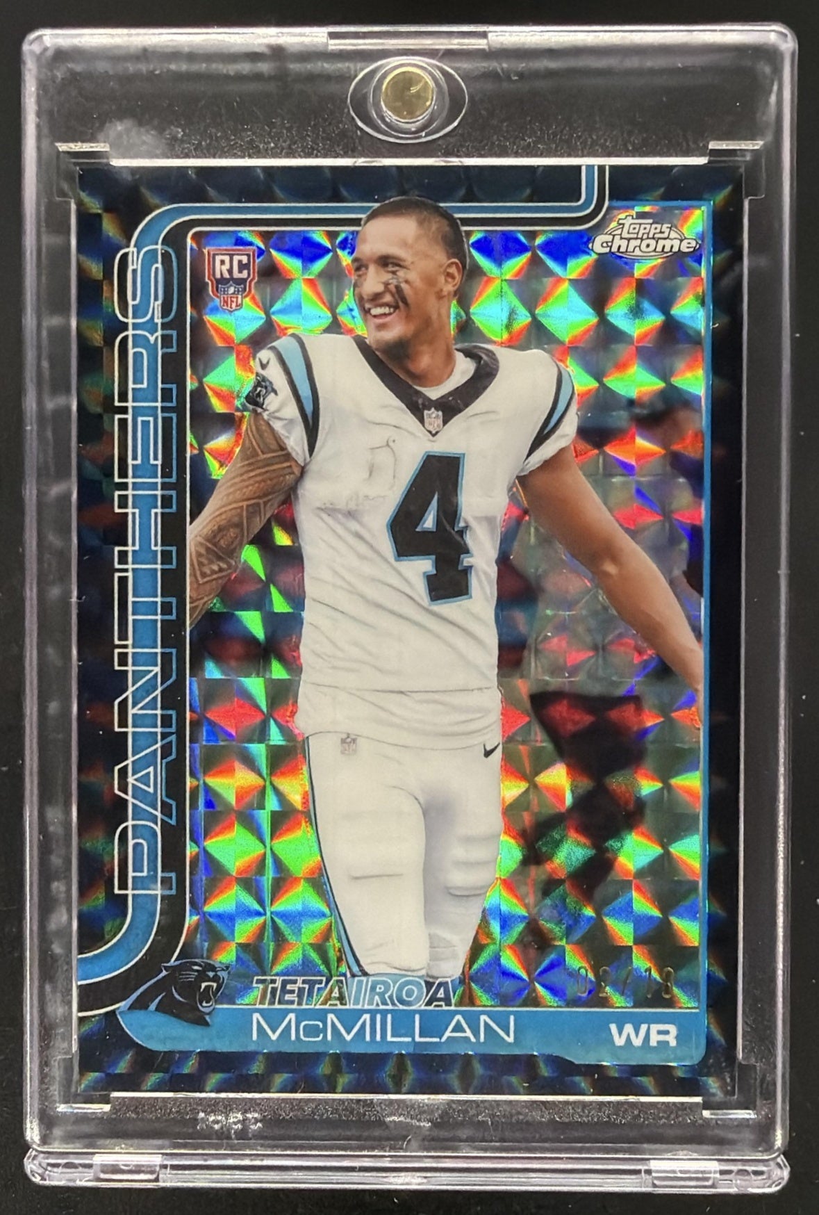 2025 Topps Chrome Tetairoa McMillan #326 Rookie Image Variation SP RC Black /10