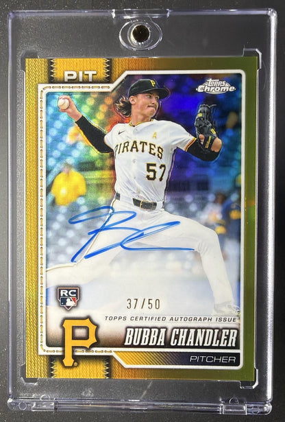 2026 Topps Chrome Bubba Chandler #RA-BC Rookie Auto Gold Refractor /50 RC