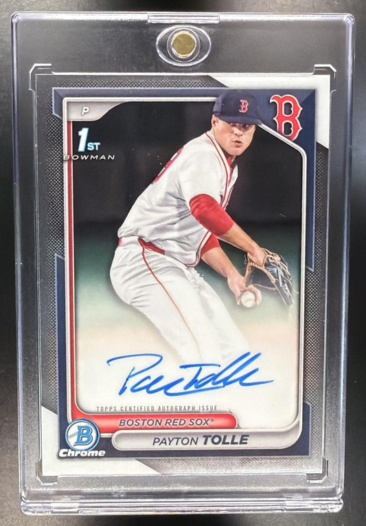 2024 Bowman Draft Payton Tolle #CPA-PT Chrome Auto 1st Prospect