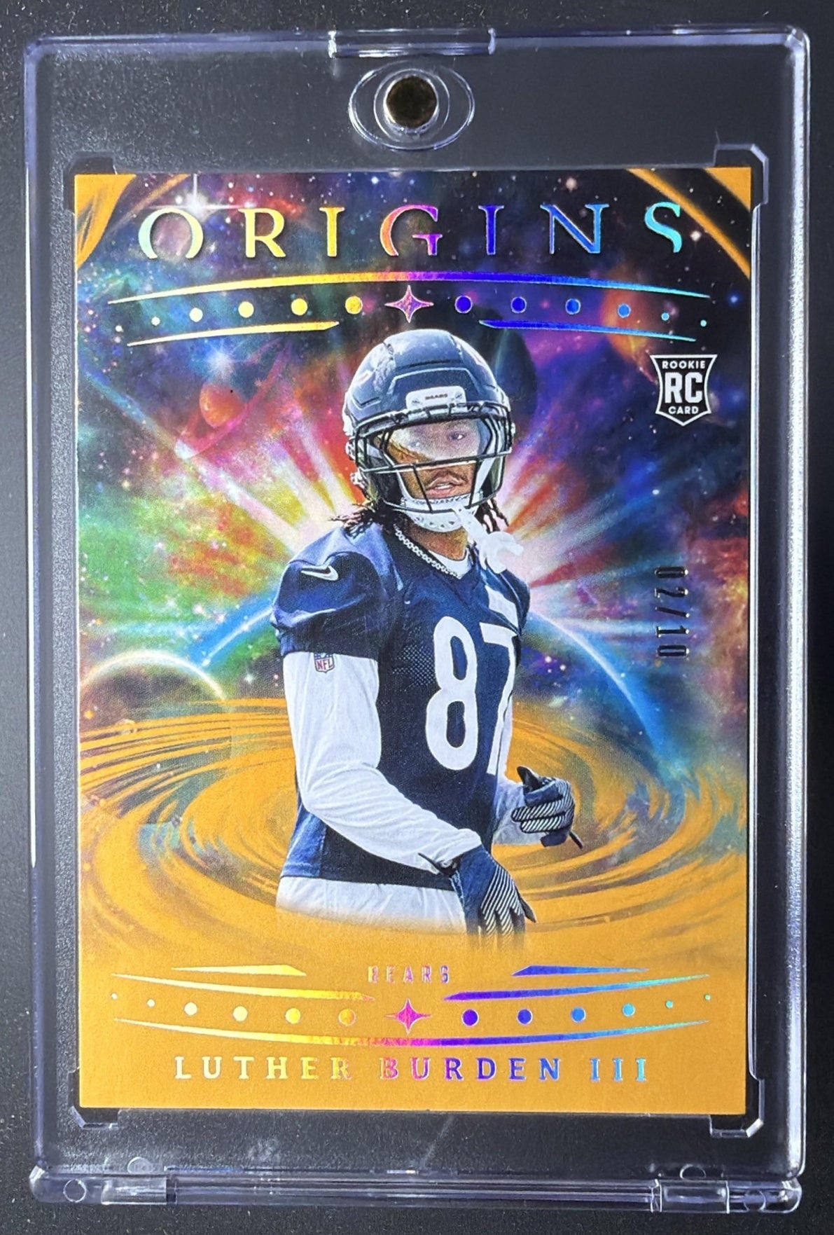 2025 Panini Origins Luther Burden III #147 Rookie Holo Gold 2/10