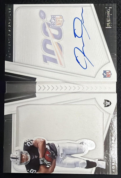 2019 Panini Playbook Josh Jacobs #208 30/175 RC Booklet Rookie Patch Auto