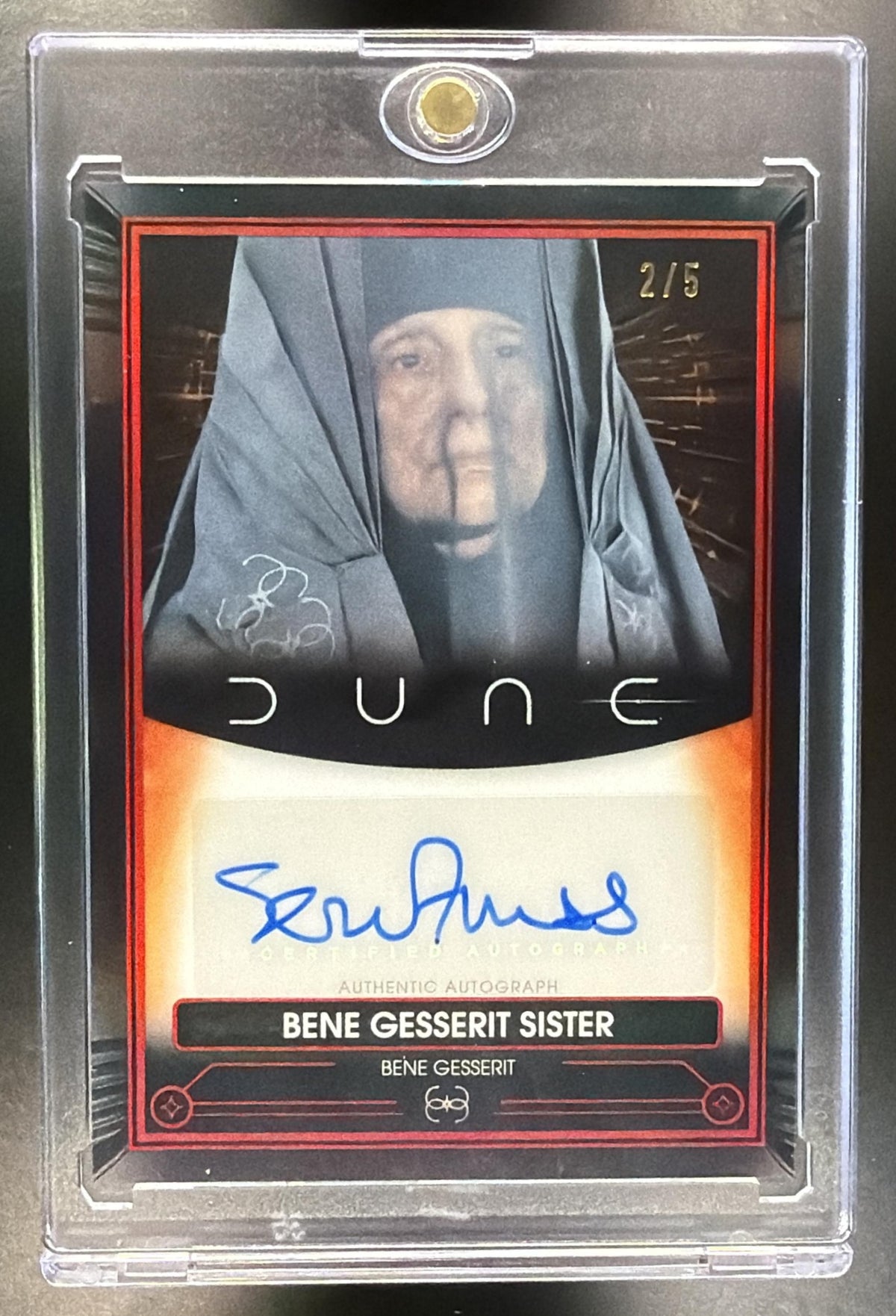 2024 Topps Chrome Dune Souad Faress #A-SF Auto Red 2/5