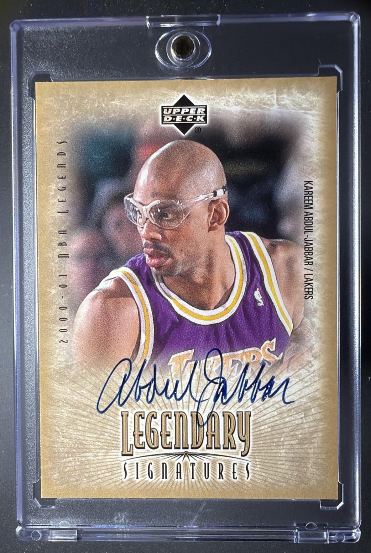 2000-01 Upper Deck Legends Kareem Abdul-Jabbar #KA Legendary Signatures Auto