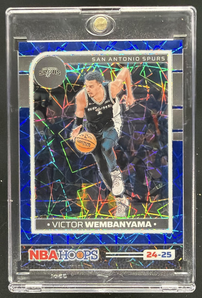 2024-25 Panini Hoops Victor Wembanyama #165 /49 Blue Laser