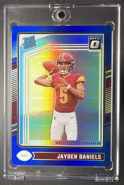 2024 Panini Donruss Optic Jayden Daniels #248 Blue 16/199 Rated Rookie