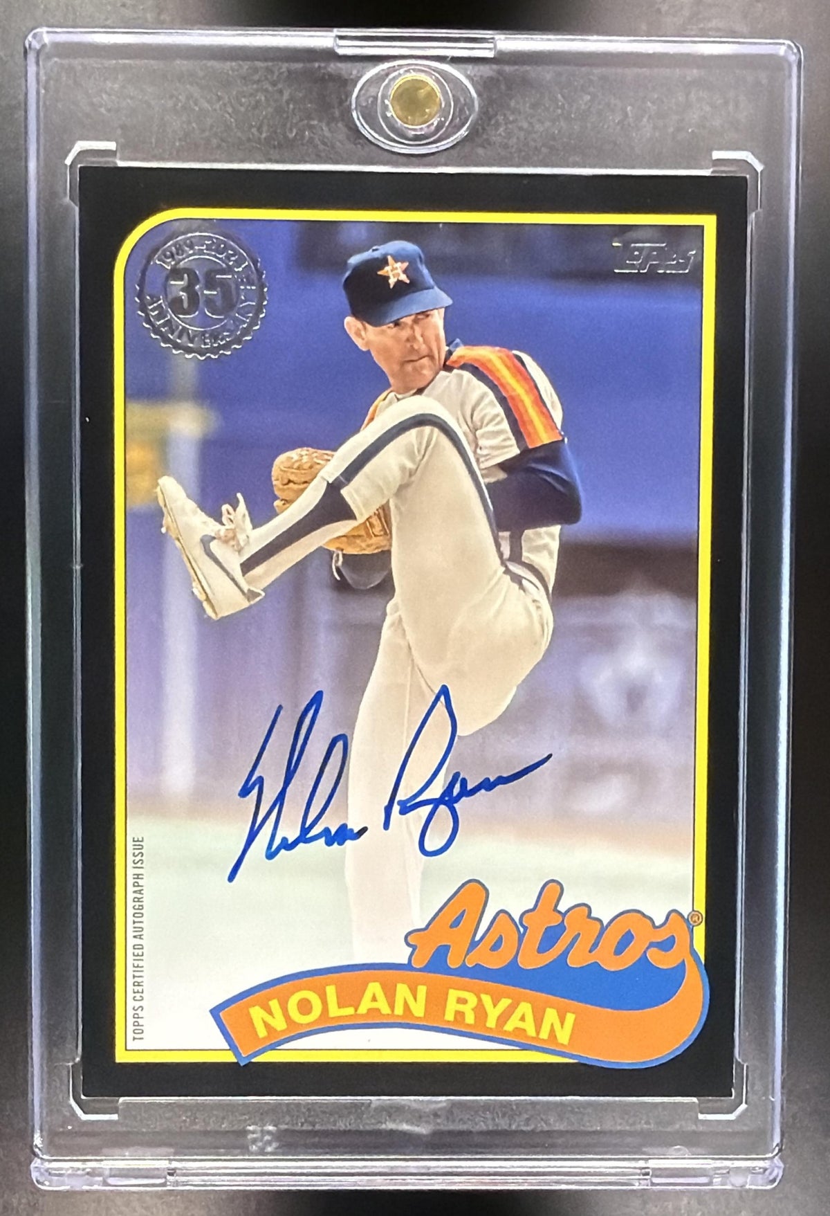2024 Topps Nolan Ryan #89BA-NR 1989 Baseball 35th Anniversary Auto /99 Black