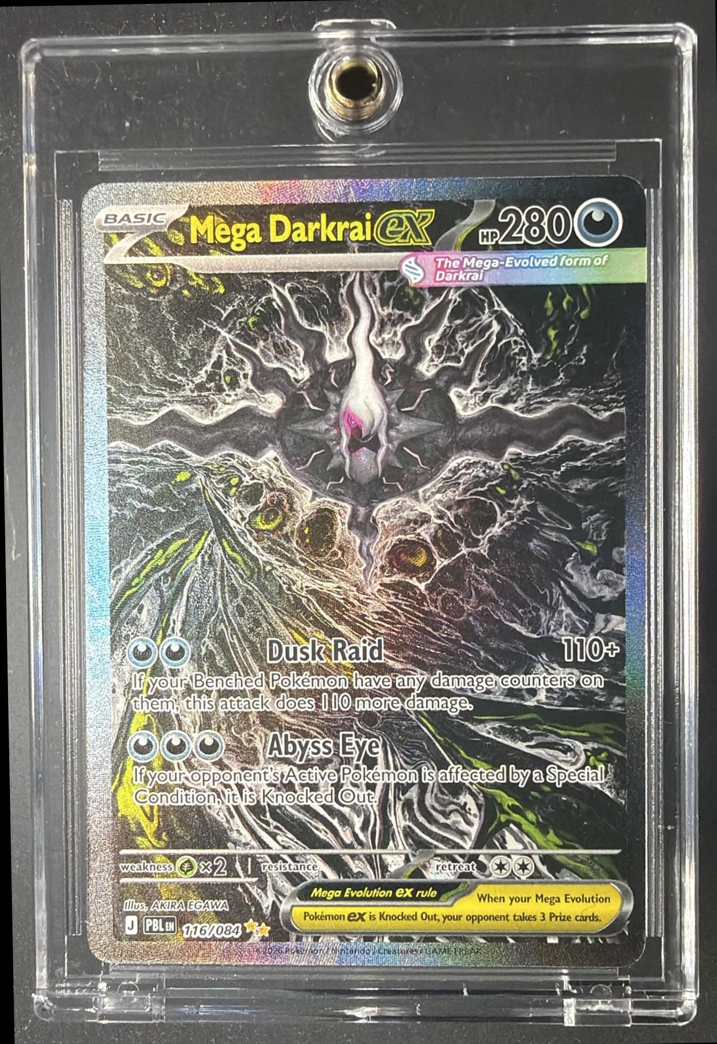 2026 Pokemon Pitch Black Mega Darkrai EX 116/084 SIR