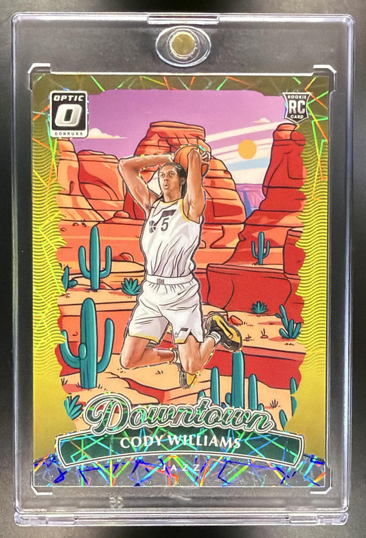 2024-25 Panini Donruss Optic Cody Williams #30 Downtown RC