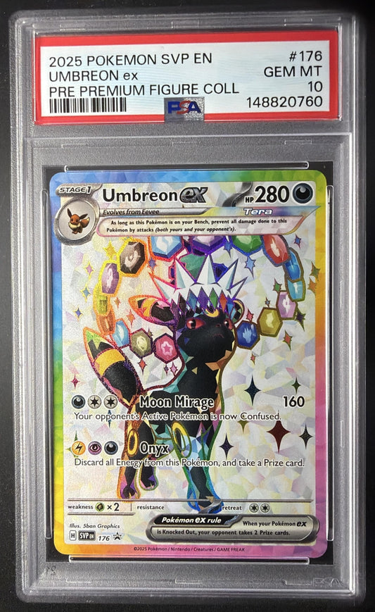 2023-25 Pokemon SV Black Star Promos Umbreon ex #176 2025 PSA 10