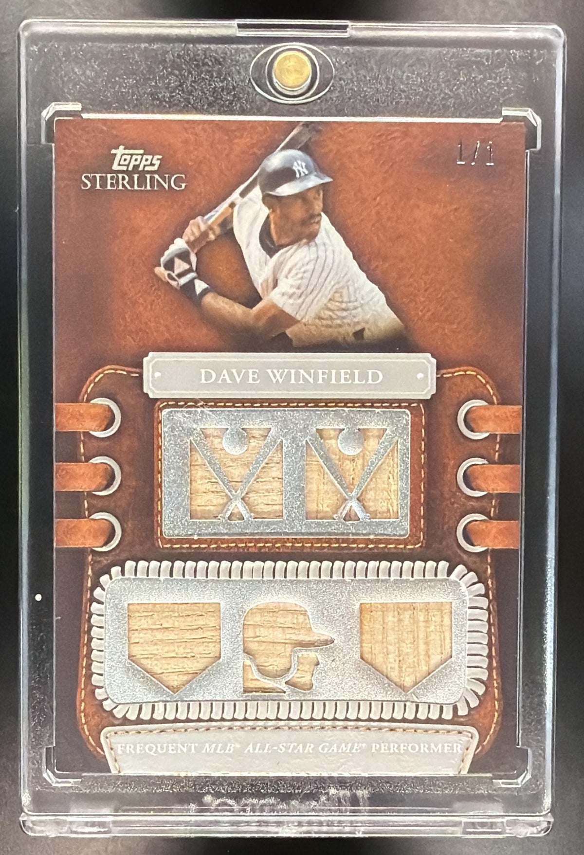 2010 Topps Sterling Dave Winfield #5LLR-30 Legendary Bat Relics Five Silver 1/1