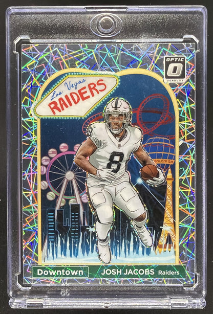 2023 Panini Donruss Optic Josh Jacobs #D-12 Downtown SSP