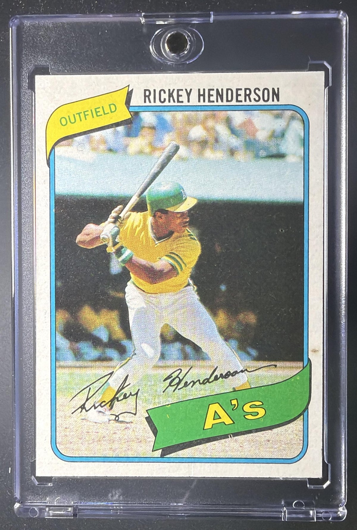 1980 Topps Rickey Henderson #482 RC Rookie Card