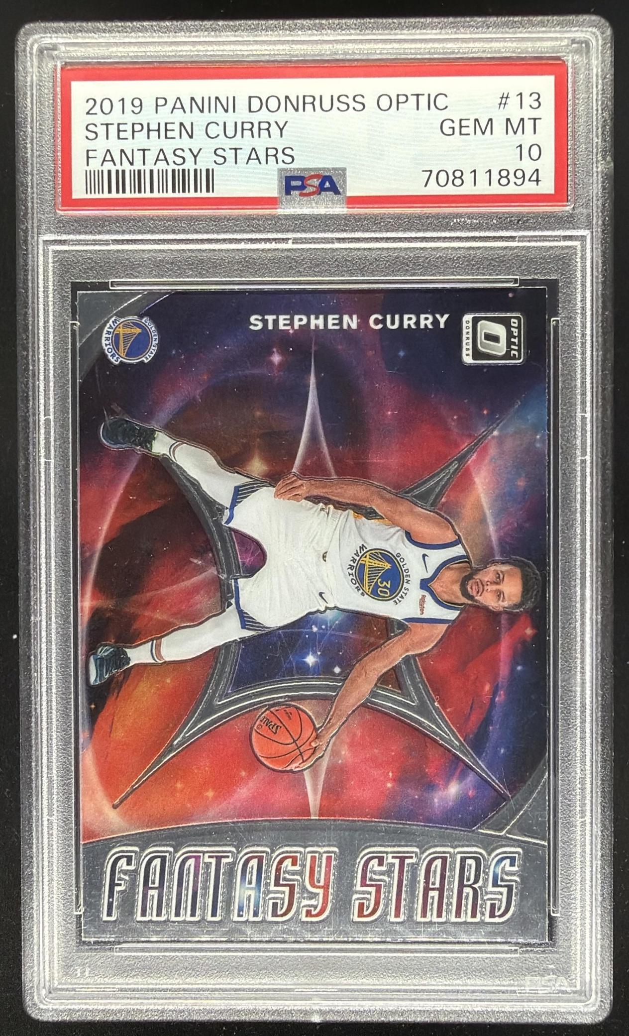 2019-20 Panini Donruss Optic Stephen Curry #13 Fantasy Stars PSA 10