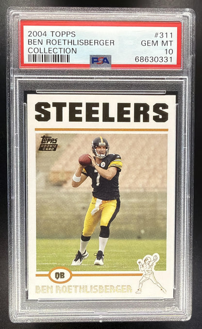 2004 Topps Ben Roethlisberger #311 RC PSA 10