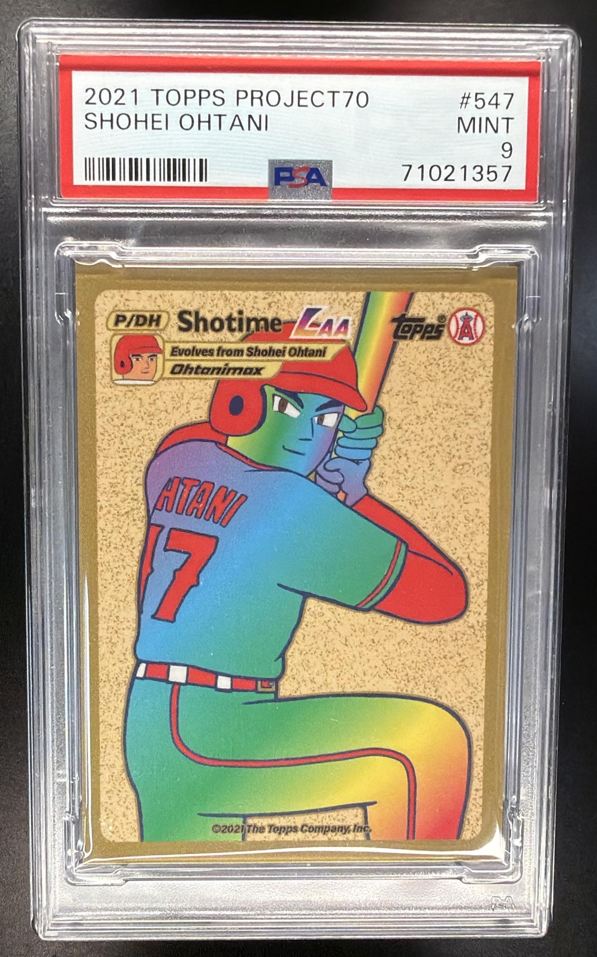 2021 Topps Project70 Shohei Ohtani #547 PSA 9