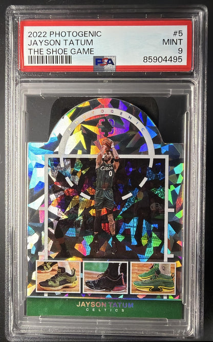 2022 Panini Photogenic Jayson Tatum #5 Shoe Game PSA 9