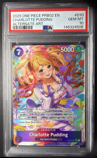 2025 One Piece The Best Vol. 2 Charlotte Pudding #PRB02-010 PSA 10