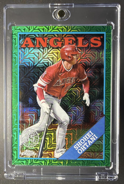 2023 Topps Chrome Shohei Ohtani #2T88C-25 1988 35th Anniversary Green /99
