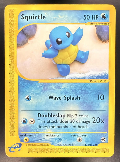 2002 Pokemon Expedition Squirtle 131/165 LP
