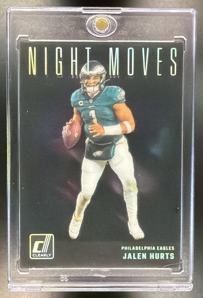 2024 Panini Clearly Donruss Jalen Hurts #14 Night Moves