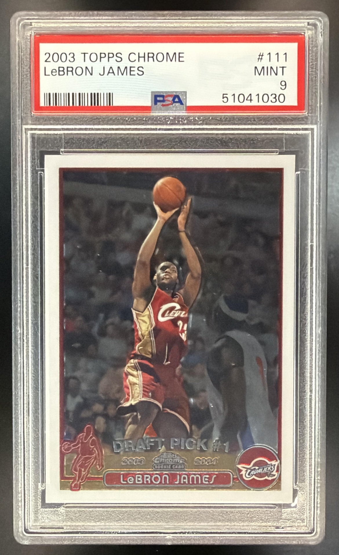 2003-04 Topps Chrome Lebron James #111 RC PSA 9