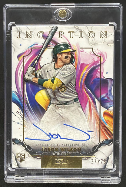 2025 Topps Inception Jacob Wilson #RESA-JWI Rookie Auto /75 RC