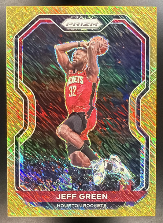 2020-21 Panini Prizm Jeff Green #2 Gold Shimmer Prizms 9/10