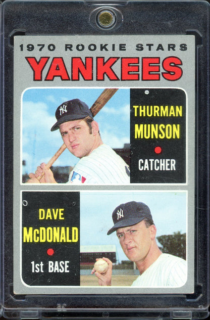 1970 Topps Thurman Munson Dave McDonald RC