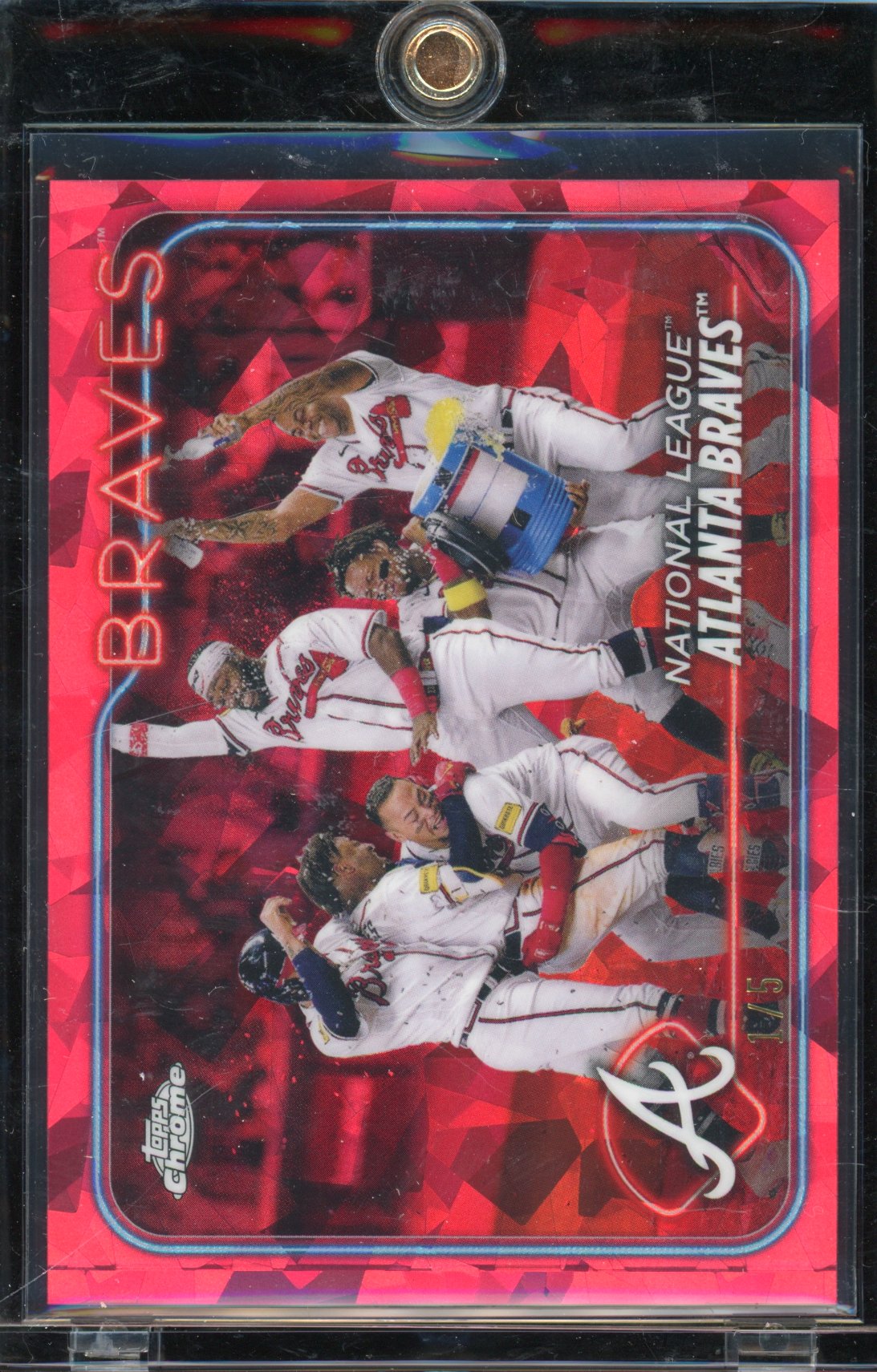 2024 Topps Chrome Atlanta Braves Red Sapphire /5