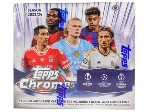 2023-24 Topps Chome UEFA Club Competition Soccer Jumbo Box