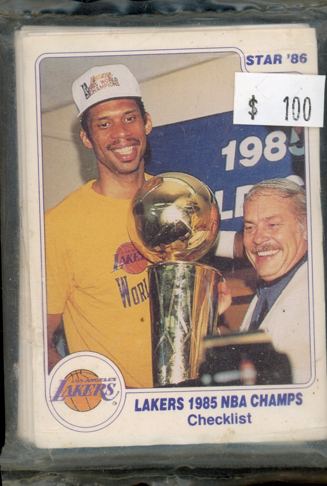 1986 Star Lakers 1985 NBA Champs Set